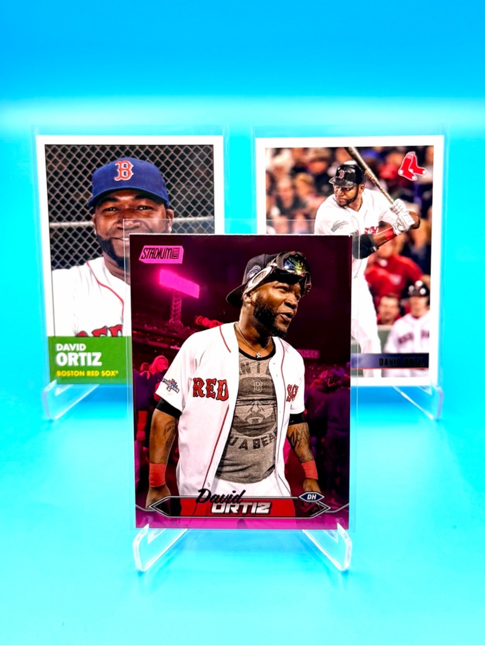 🔥David Ortiz Lot! 🔥Pink Stadium Club Parallel + Topps Archives Inserts! 🤩